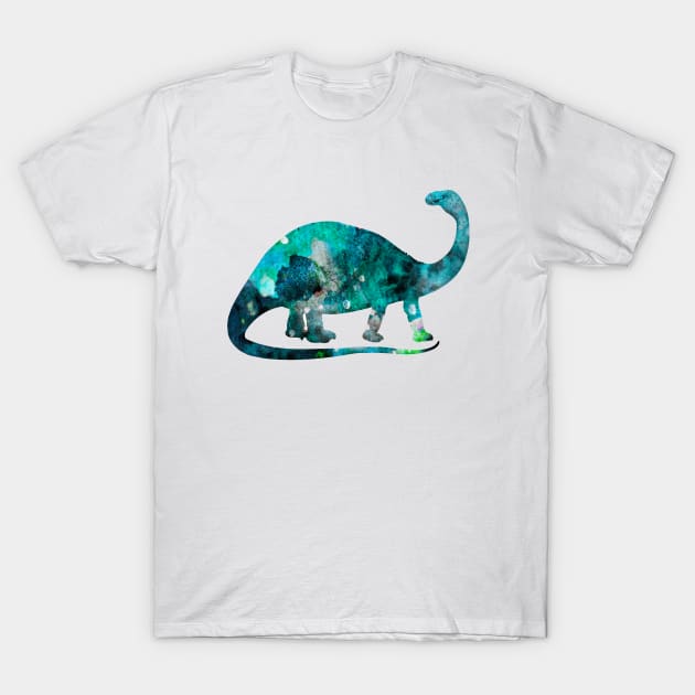 Brontosaurus Watercolor Painting 2 T-Shirt by Miao Miao Design